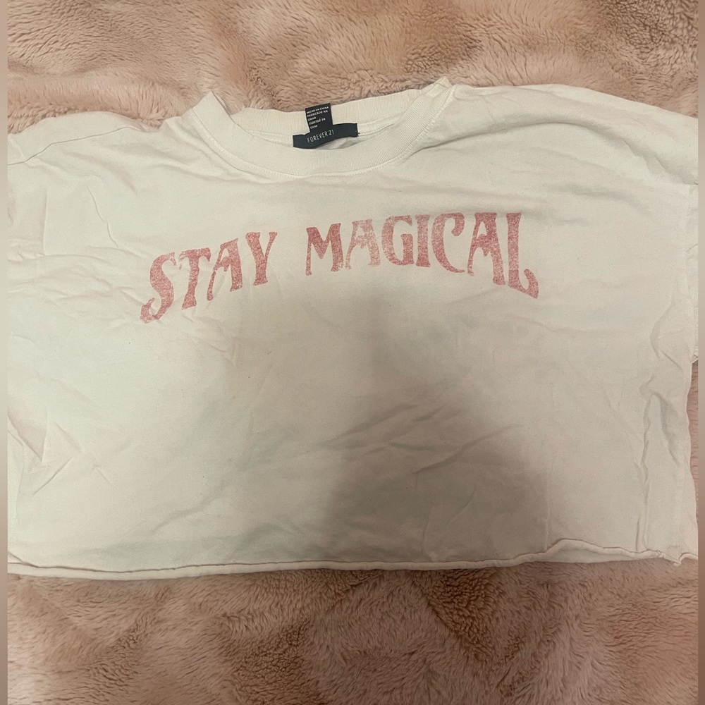 Forever 21, Stay magical Cropped Tee